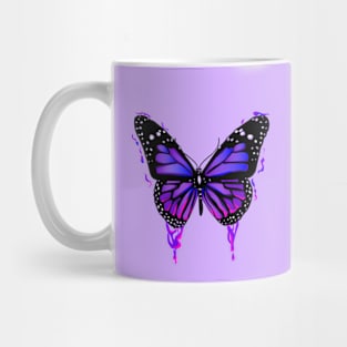 Purple butterfly art Mug